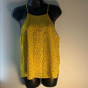 Yellow Polka Dot Women's Top